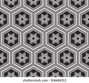 seamless sophisticated geometric pattern based abstract line and shape. vector illustration. for interior design, backgrounds, card, textile industry. black and white coloring
