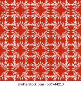 seamless sophisticated geometric pattern based on repetitive simple forms. vector illustration. for interior design, backgrounds, card, textile industry. red coloring