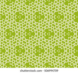 seamless sophisticated geometric pattern based on repetitive simple line and shape forms. vector illustration. for interior design, backgrounds, card, textile industry. green coloring