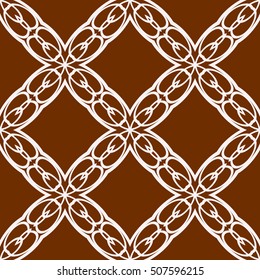 seamless sophisticated geometric pattern based on repetitive simple forms. vector illustration. brown color. for interior design, backgrounds, card, textile industry.