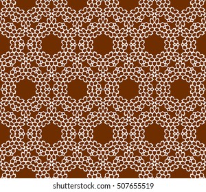 seamless sophisticated geometric pattern based on repetitive simple forms. vector illustration. brown color. for interior design, backgrounds, card, textile industry.