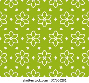 seamless sophisticated geometric pattern based on repetitive simple line and shape forms. vector illustration. for interior design, backgrounds, card, textile industry. green coloring