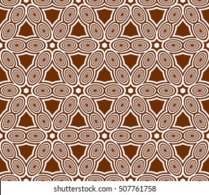 seamless sophisticated geometric pattern based on repetitive simple forms. vector illustration. brown color. for interior design, backgrounds, card, textile industry.