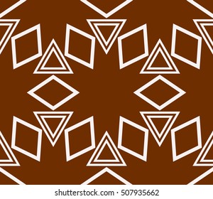 seamless sophisticated geometric pattern based on repetitive simple forms. vector illustration. brown color. for interior design, backgrounds, card, textile industry.