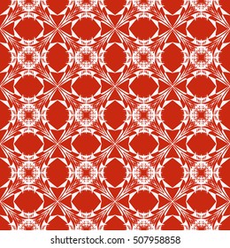 seamless sophisticated geometric pattern based on repetitive simple forms. vector illustration. for interior design, backgrounds, card, textile industry. red coloring