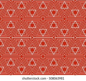 seamless sophisticated geometric pattern based on repetitive simple forms. vector illustration. for interior design, backgrounds, card, textile industry. red coloring