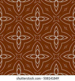 seamless sophisticated geometric pattern based on repetitive simple forms. vector illustration. brown color. for interior design, backgrounds, card, textile industry.