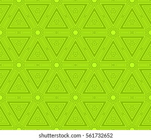 seamless sophisticated geometric pattern. vector illustration. for interior design, backgrounds, card, textile industry. green color