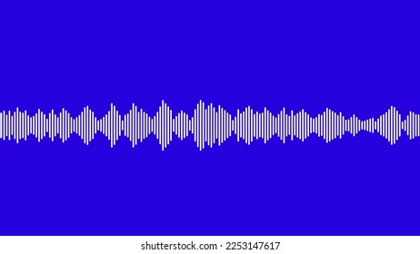 seamless sound waveform pattern for radio podcast, music player, video editor, voise message in social media chats, voice assistant, recorder. vector illustration element