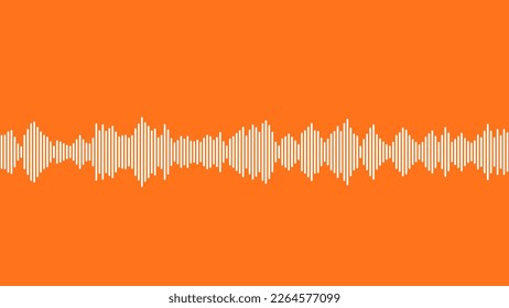 seamless sound waveform pattern for radio podcast, music player, video editor, voise message in social media chats, voice assistant, recorder. vector illustration element