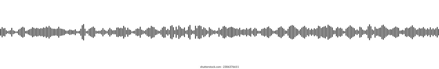 patrón de forma de onda de sonido transparente para podcasts de radio, reproductor de música, editor de video, mensaje de voz en chats de medios sociales, asistente de voz, grabadora. elemento de ilustración vectorial