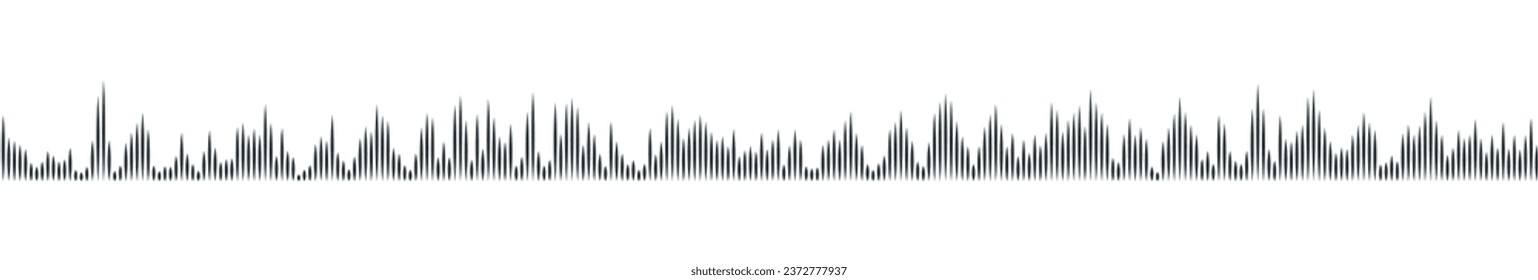 seamless sound waveform pattern for radio podcasts, music player, video editor, voise message in social media chats, voice assistant, recorder. vector illustration