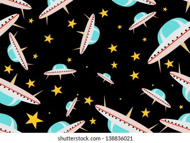seamless space pattern