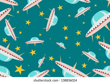 seamless space pattern