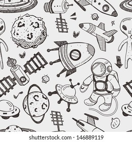 seamless space pattern