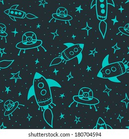 seamless space pattern