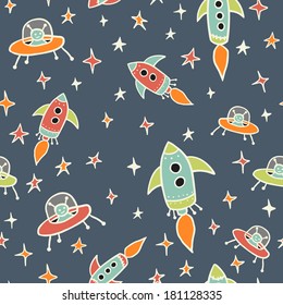 seamless space pattern