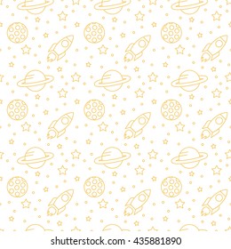 seamless space pattern background
