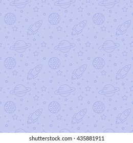 seamless space pattern background