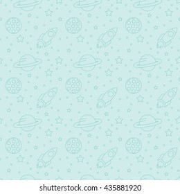 seamless space pattern background