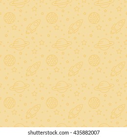 seamless space pattern background