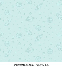 seamless space pattern background