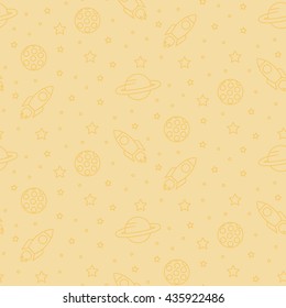 seamless space pattern background