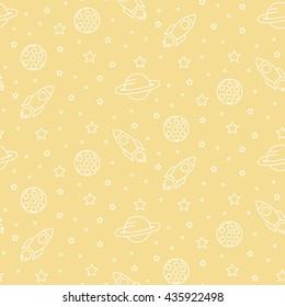 seamless space pattern background