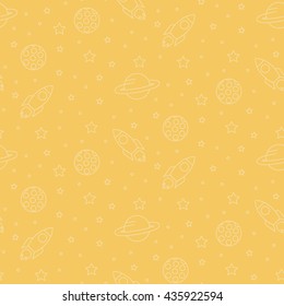 seamless space pattern background