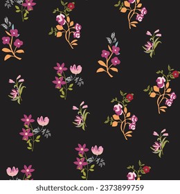 sin costuras, separadas, con motivos florales, flores en racimos, racimos