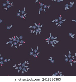 seamless, spaced out, floral pattern, flowers in bunches, clusters