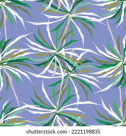 Seamless spark flower fabric design like ornament vector. Suit for package design, wallpaper, fashion print.