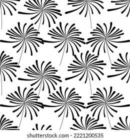 Seamless spark flower fabric design like ornament vector. Suit for package design, wallpaper, fashion print.