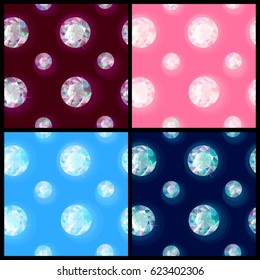 Seamless sparkling gems