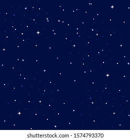 Seamless Sparkling Stars Pattern Vector Illustration EPS 10