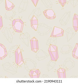 Seamless Sparkly Pattern Abstract Pink Diamonds Stock Vector (Royalty ...