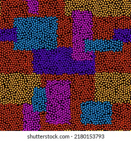 Seamless speckled pattern. Retro abstract black pattern on a dark background.