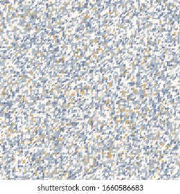 Seamless speckled variegated texture background. Blotched organic natural stone effect style. Abstract small pebbles or irregular sprinkles vector pattern design. Mottled melange paint spatter effect
