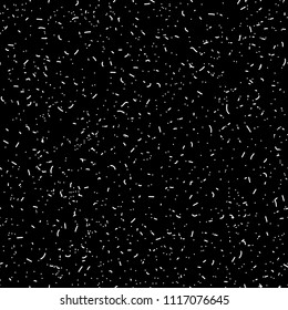 Seamless speckled vector texture, background. Noisy, dusty, grain. Black and white colors.