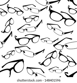 Seamless Spectacle Pattern Vector 