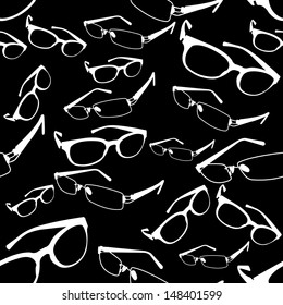 Seamless Spectacle Pattern Vector 
