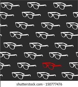 Seamless spectacles, glasses pattern, eyeglasses, specs pattern. Sunglasses