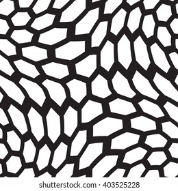 Seamless spider web.  Black and white geometric seamless pattern. Connected black lines on white background