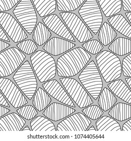Seamless spider web. Connected black lines on white background
