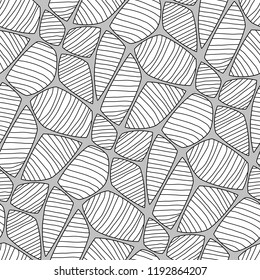 Seamless spider web. Connected black lines on white background