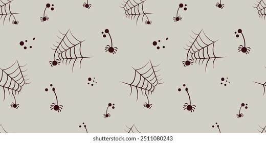 Seamless Spider with Spider Web Style