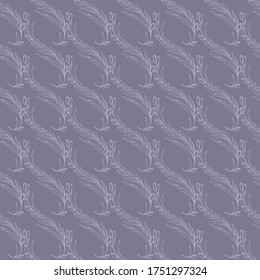 seamless spikelet twig design pattern
