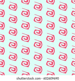 Seamless with spiral elements. Simple cute vector pattern in small-scale elements on the colored background. Seamless background for manufacturing, wallpapers, print, card and fabric design.