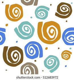 Seamless spiral. Vector