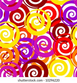 Seamless spirals pattern background